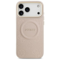 Guess Peony Hot Stamp MagSafe Case for iPhone 17 Pro Max - Pink