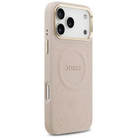 Guess Peony Hot Stamp MagSafe Case for iPhone 17 Pro Max - Pink