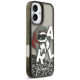 Karl Lagerfeld Liquid Glitter Choupette Logo MagSafe iPhone 17 Case - Black
