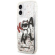 Karl Lagerfeld Liquid Glitter Choupette Logo MagSafe Case for iPhone 17 - Clear
