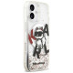 Karl Lagerfeld Liquid Glitter Choupette Logo MagSafe Case for iPhone 17 - Clear