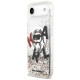 Karl Lagerfeld Liquid Glitter Choupette Logo MagSafe iPhone Air Case - Clear