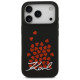 Karl Lagerfeld Silicone Heart Sign Logo MagSafe Case for iPhone 17 Pro - Black