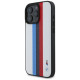BMW M Performance Tricolor Printed Stripes MagSafeMagSafe iPhone 16 Pro Max Case - White