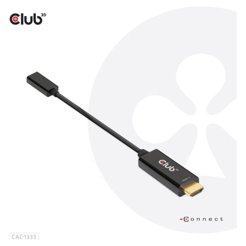 Club3D I/O ADAPTER HDMI TO USB-C/ACTIVE M/F CAC-1333 CLUB3D