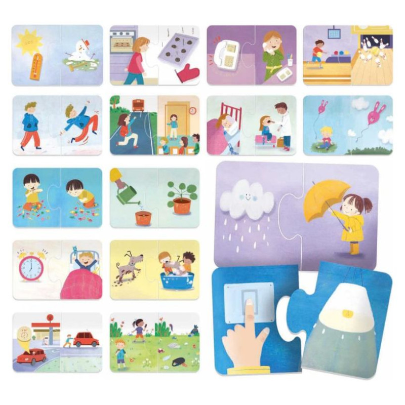 Headu Izglītojo&scaron;a spēle pirmsskolas vecuma bērniem &acute;&acute;Kas notiek?"