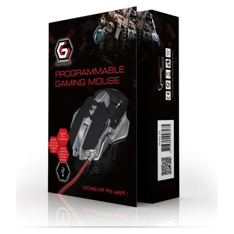 Gembird MOUSE USB OPTICAL GAMING PROG/MUSG-05 GEMBIRD
