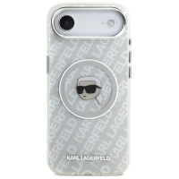 Karl Lagerfeld IML Karl Head Logo MagSafe iPhone Air Case - Gray