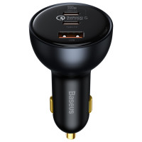 Baseus TZCCZM-0G USB-A / USB-C car charger 160W PPS / QC 5 / PD - gray