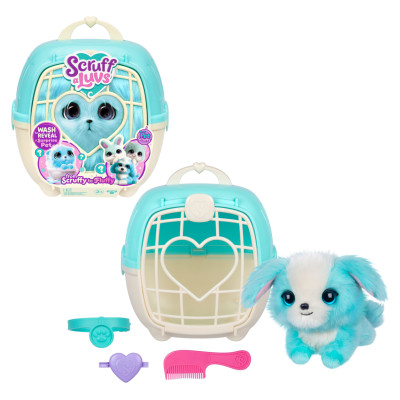 Scruff-A-Luvs plī&scaron;a mājdzīvnieks, zils, 19 cm