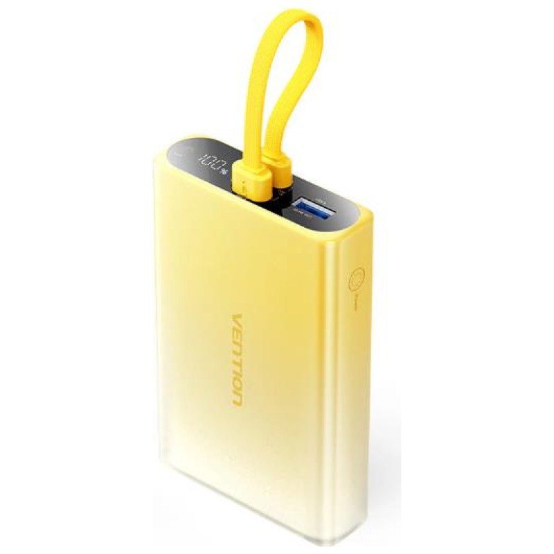 Vention POWER BANK USB 10000MAH 22.5W/YELLOW FHZY0 VENTION