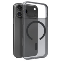 Puro Daylight Magsafe Compatible Silicone Case for iPhone 17 Pro Max - Translucent Black