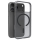 Puro Daylight Magsafe Compatible Silicone Case for iPhone 17 Pro Max - Translucent Black