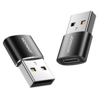 Joyroom adapter from USB Type C (female) to USB (male) 2 pcs. black (S-H152 Black)