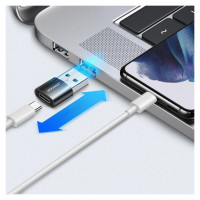 Joyroom adapter from USB Type C (female) to USB (male) 2 pcs. black (S-H152 Black)