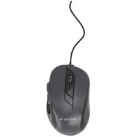 Gembird MOUSE USB OPTICAL BLACK/GREY/MUS-6B-01-BG GEMBIRD