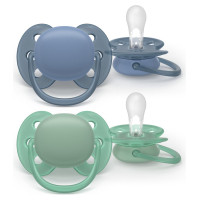 Philips Avent māneklītis Ultra soft, 6-18M (2 gab), zēniem - SCF091/42