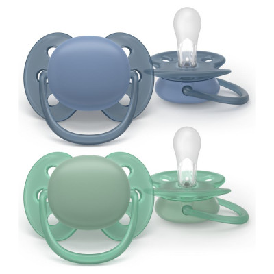 Philips Avent māneklītis Ultra soft, 6-18M (2 gab), zēniem - SCF091/42