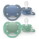 Philips Avent māneklītis Ultra soft, 6-18M (2 gab), zēniem - SCF091/42