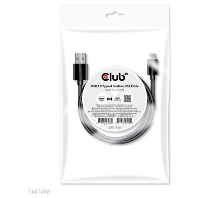 Club3D CABLE USB TO MICRO USB 1M/M/M CAC-1408 CLUB3D