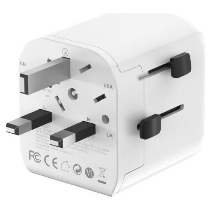 Gembird POWER ADAPTER GROUNDED 20W/WHT TPA-EU1A1C20-01-W GEMBIRD