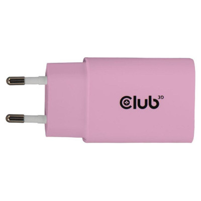Club3D MOBILE CHARGER WALL USB-C/2PACK 30W PINK CAC-3021 CLUB3D