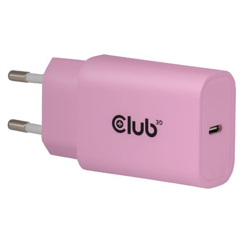 Club3D MOBILE CHARGER WALL USB-C/2PACK 30W PINK CAC-3021 CLUB3D