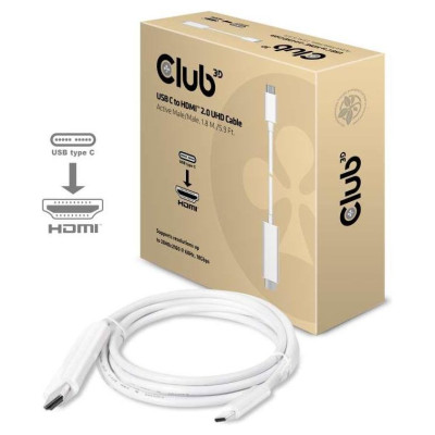 Club3D CABLE USB-C TO HDMI 1.8M/M/M CAC-1514 CLUB3D