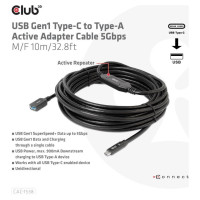 Club3D CABLE USB-C TO USB 10M/M/F CAC-1538 CLUB3D