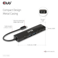 Club3D I/O HUB 6IN1 USB-C/CSV-1596 CLUB3D