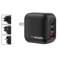 Verbatim Lādētājs Verbatim Universal Mini GaN Wall Charger 70W UK + EU