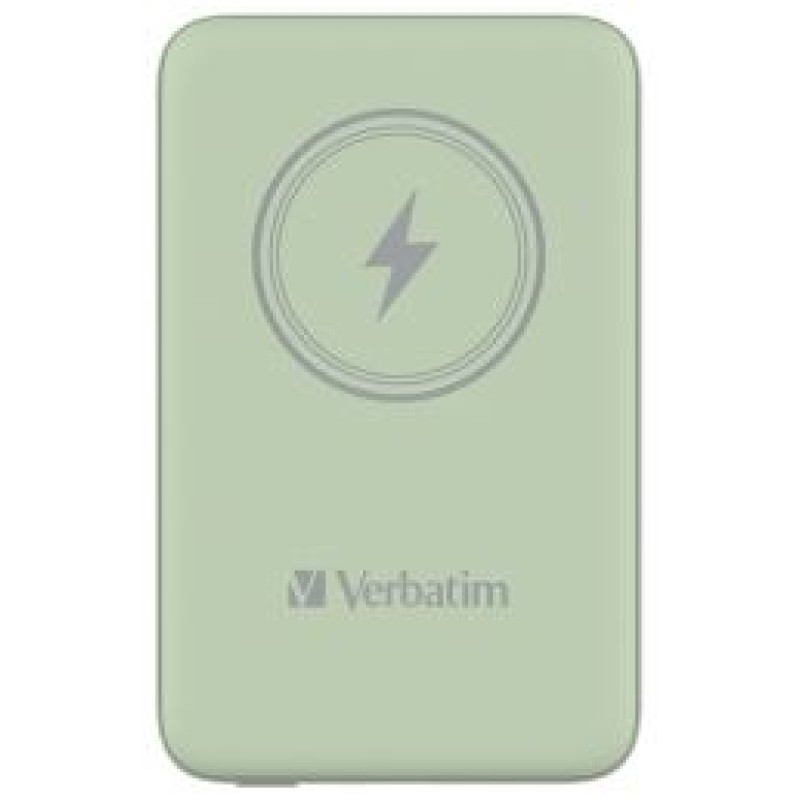 Verbatim Enerģijas krātuve Verbatim Charge n Go 10000mAh Magnetic Wireless Charge Green 20W