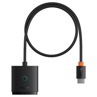 Baseus [RETURNED ITEM] Baseus AirJoy 2in1 4K 60Hz bi-directional HDMI adapter with built-in 1m cable - black