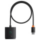 Baseus [RETURNED ITEM] Baseus AirJoy 2in1 4K 60Hz bi-directional HDMI adapter with built-in 1m cable - black