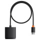 Baseus [RETURNED ITEM] Baseus AirJoy 2in1 4K 60Hz bi-directional HDMI adapter with built-in 1m cable - black