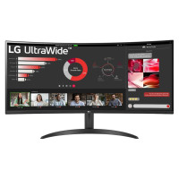 LG LCD Monitor|LG|34"|Curved/21 : 9|Panel VA|3440x1440|21:9|100 Hz|5 ms|Tilt|34WR50QK-B