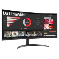 LG LCD Monitor|LG|34"|Curved/21 : 9|Panel VA|3440x1440|21:9|100 Hz|5 ms|Tilt|34WR50QK-B