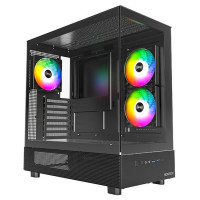 Montech Case|MONTECH|XR|MidiTower|Not included|ATX|MicroATX|MiniITX|Colour Black|XR(B)