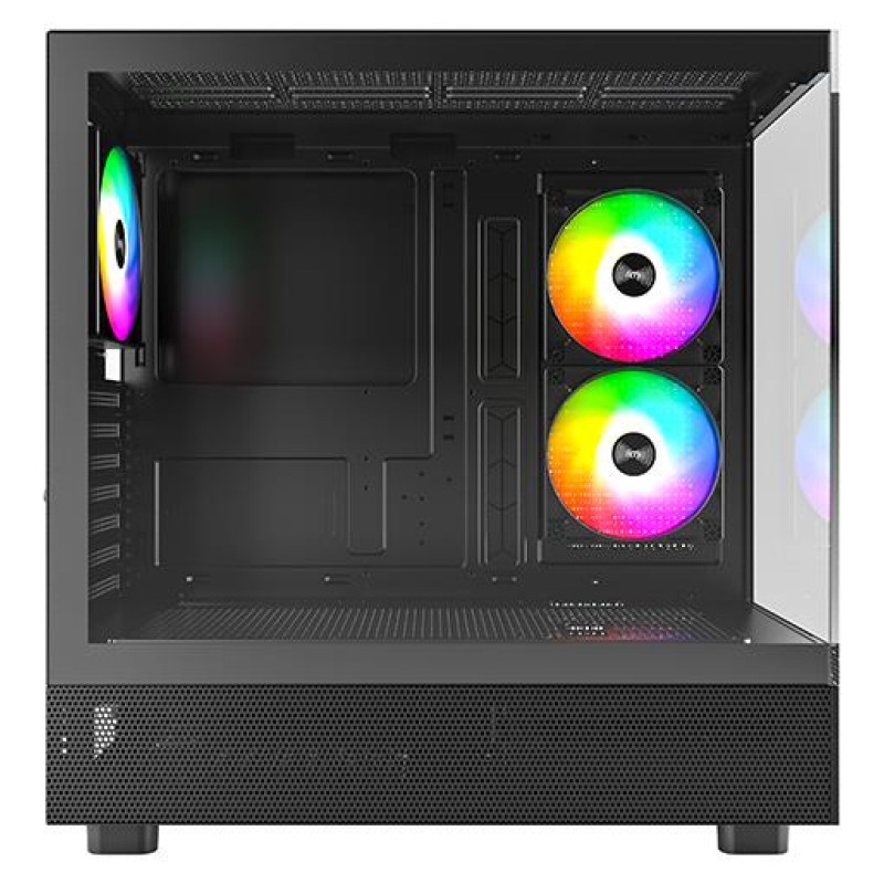 Montech Case|MONTECH|XR|MidiTower|Not included|ATX|MicroATX|MiniITX|Colour Black|XR(B)