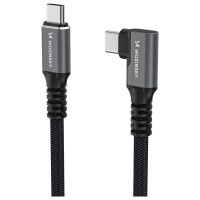 Wozinsky WPS3-UY41S USB-C Thunderbolt 4 240W 1m 4K Angled Cable - Black