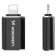 Wozinsky WALC-01 Lightning to USB-C Adapter - Black
