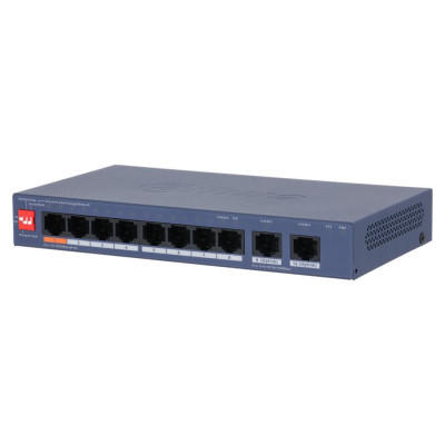 Dahua Switch|DAHUA|DH-CS4010-8ET2GT-60|PoE ports 8|60 Watts|CS4010-8ET2GT-60