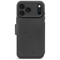 Decoded Leather Detachable Wallet MagSafe Case for iPhone 17 Pro Max - Black