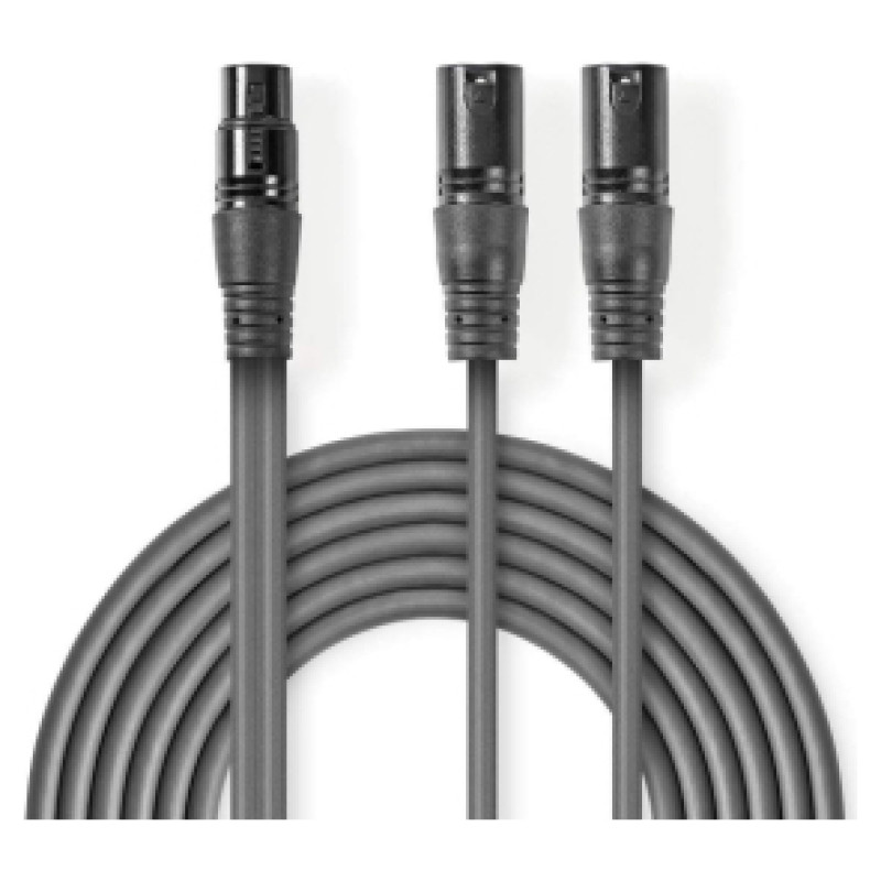 Nedis Kabelis Nedis 2x XLR M - XLR F 1.5m