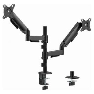 Gembird Monitora stiprinājums Gembird 2x 17&rdquo;-32&rdquo; Adjustable desk display mounting arm
