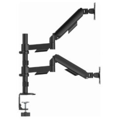 Gembird Monitora stiprinājums Gembird 2x 17&rdquo;-32&rdquo; Adjustable desk display mounting arm