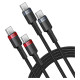 Baseus Cafule USB-C / USB-C 100W cable 2 m - red-black and black-gray (2 pcs.)