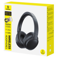 Baseus Bass BH1 Lite Wireless On-Ear Bluetooth 6.0 Headphones - Black