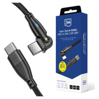 3Mk Protection 3mk Hyper Cable 3mk Hyper Cable N-SERIES USB-C / USB-C 2m 20V/3A 60W / black