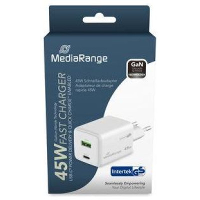 Mediarange POWER ADAPTER USB/USB-C 45W/FAST MRMA113-2 MEDIARANGE